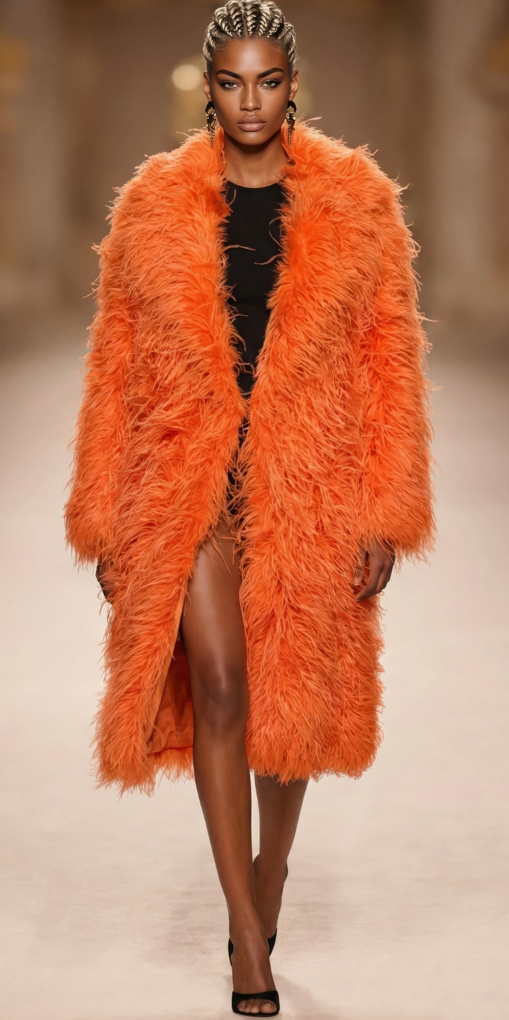 Allaxure Fur Coat
