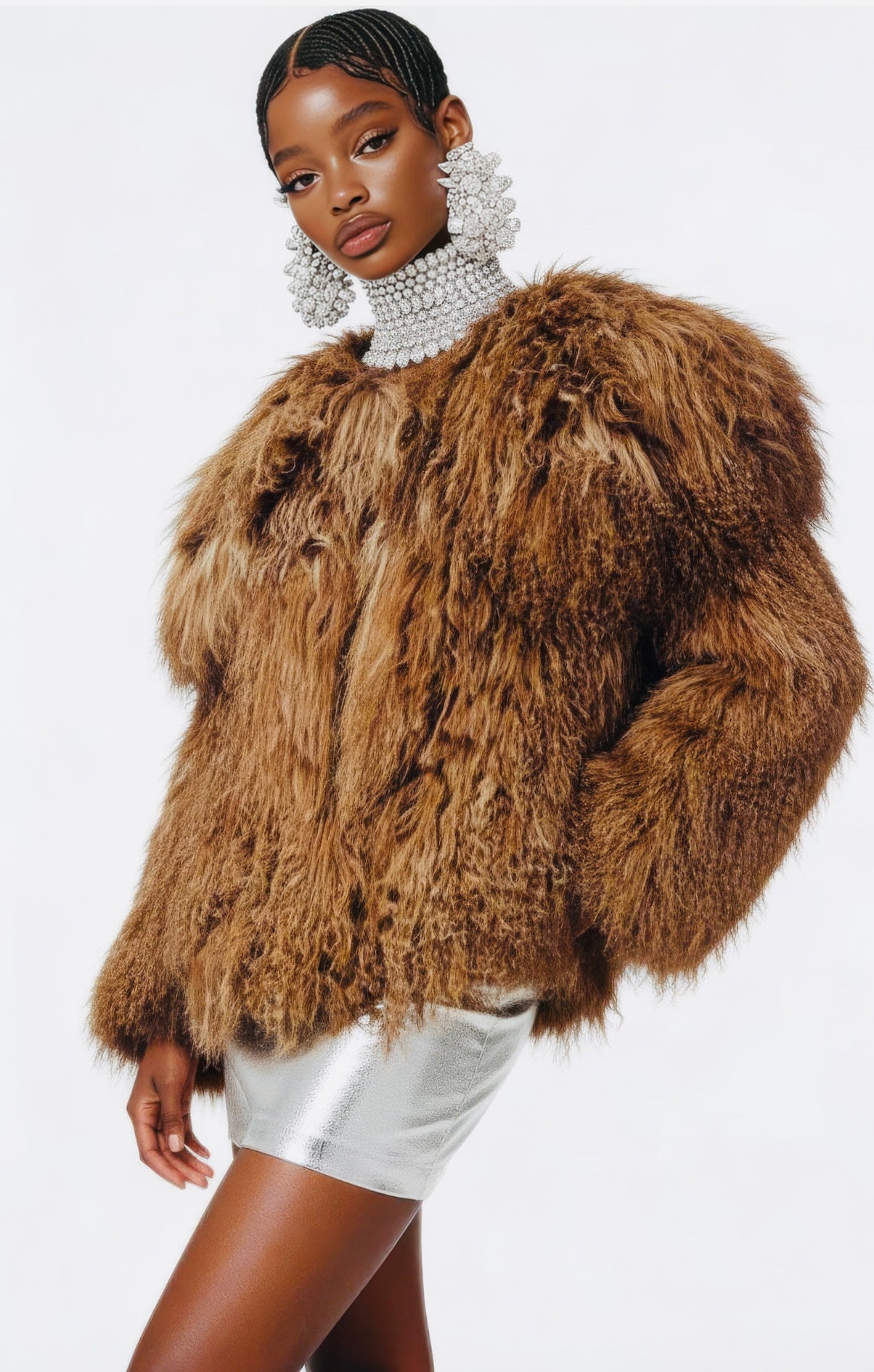 Allaxure Fur Coat