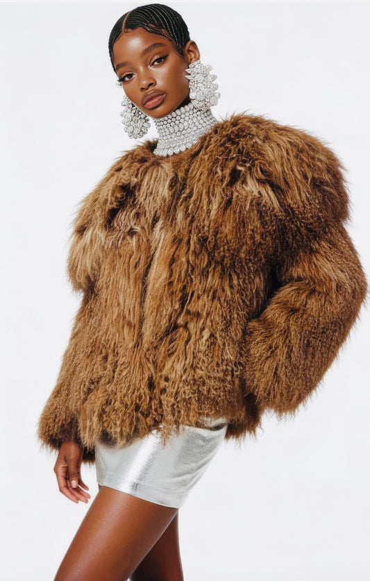 Allaxure Fur Coat